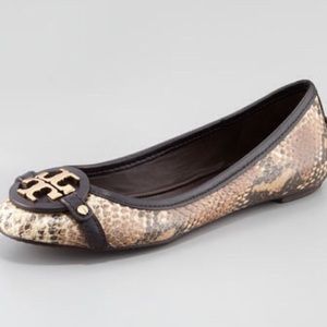 Tory Burch Aaden Python Ballet Flat